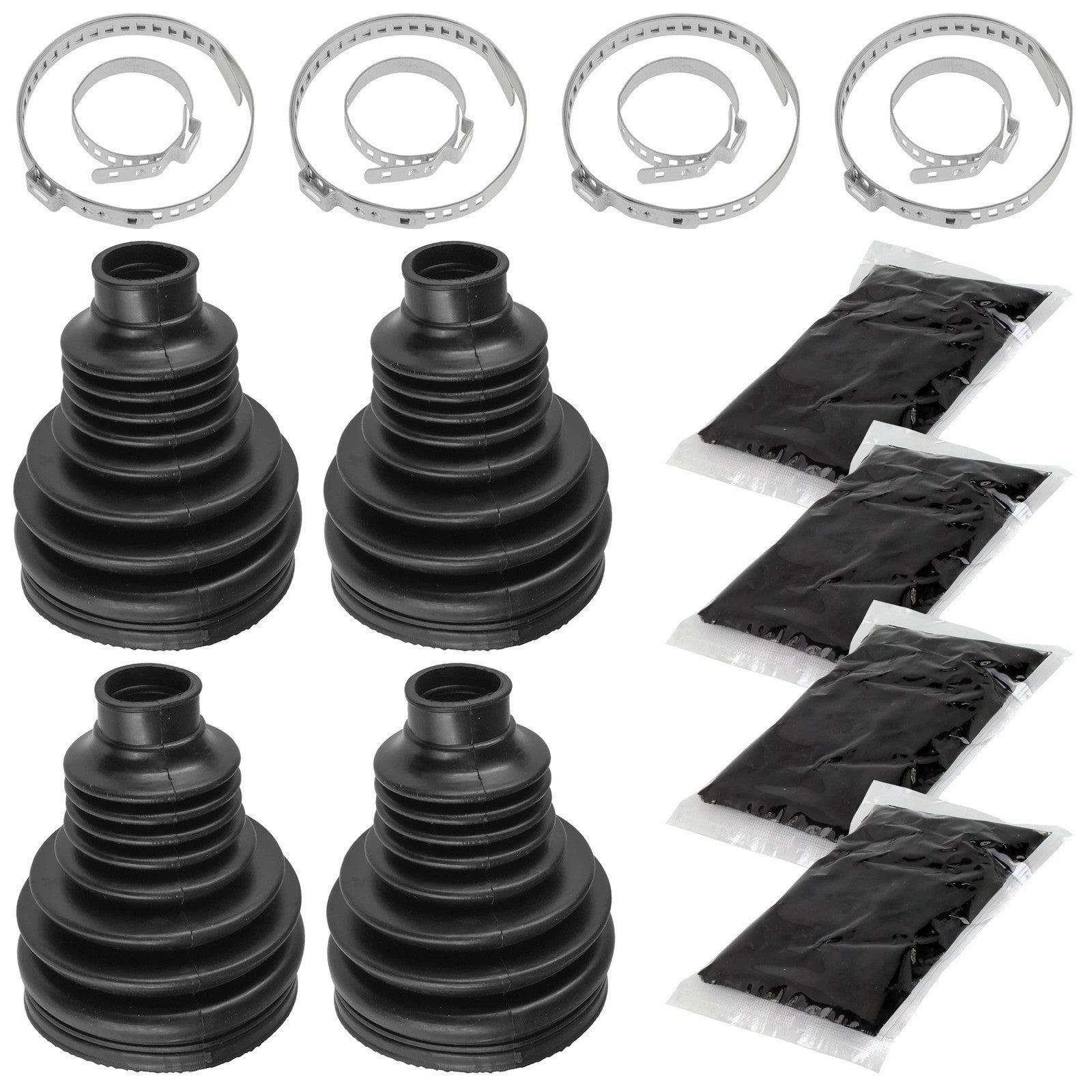 2 Rear Axle Inner And Outer CV Boot Kits for Polaris RZR S 800 EFI 2009 2010