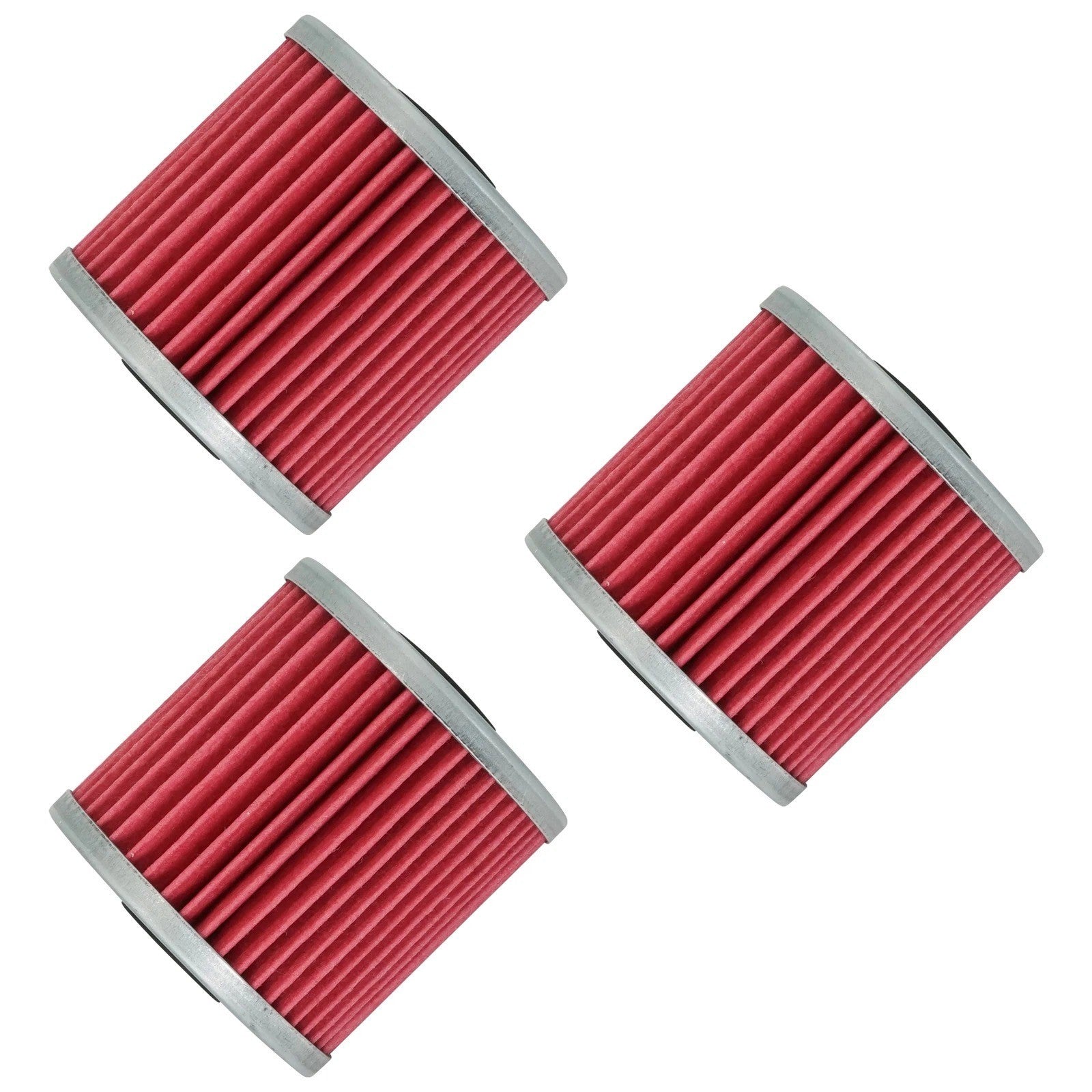 3 Pack Oil Filter for Kawasaki Bayou 250 KLF250 2003 2004 2005 2006 07 08 09-11