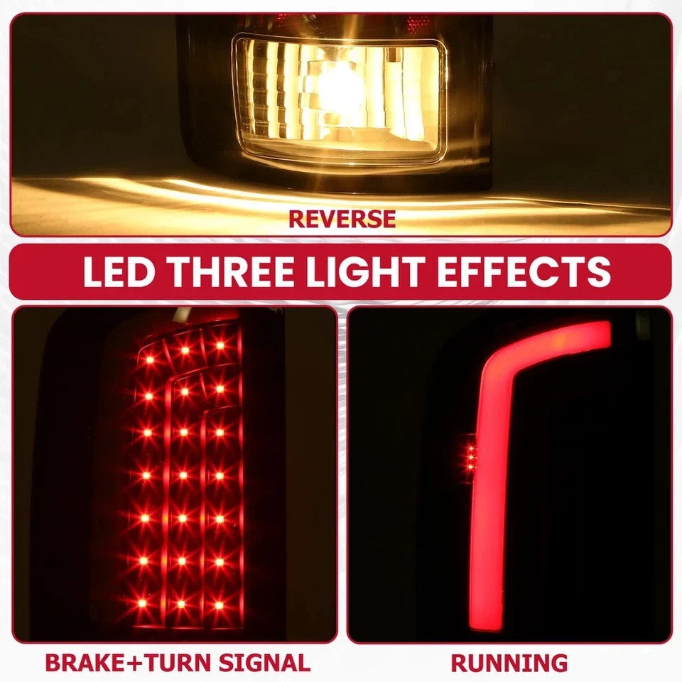 LED Tail Lights Lamps Clear Lens For 2002-2006 Dodge Ram 1500 03-06 2500 3500
