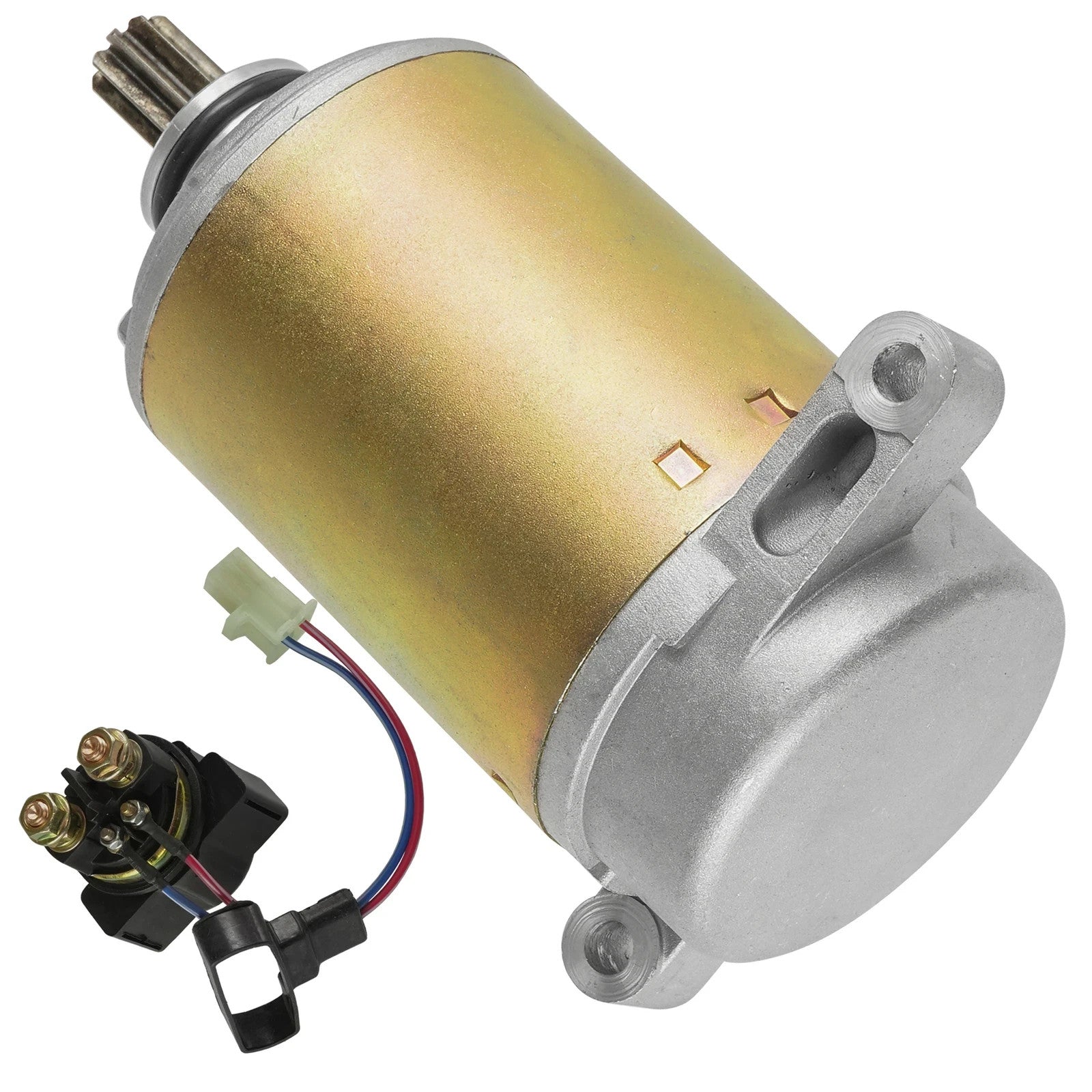 Starter & Relay Solenoid for Yamaha Big Bear 350 YFM350FW 4X4 1997 1998 1999