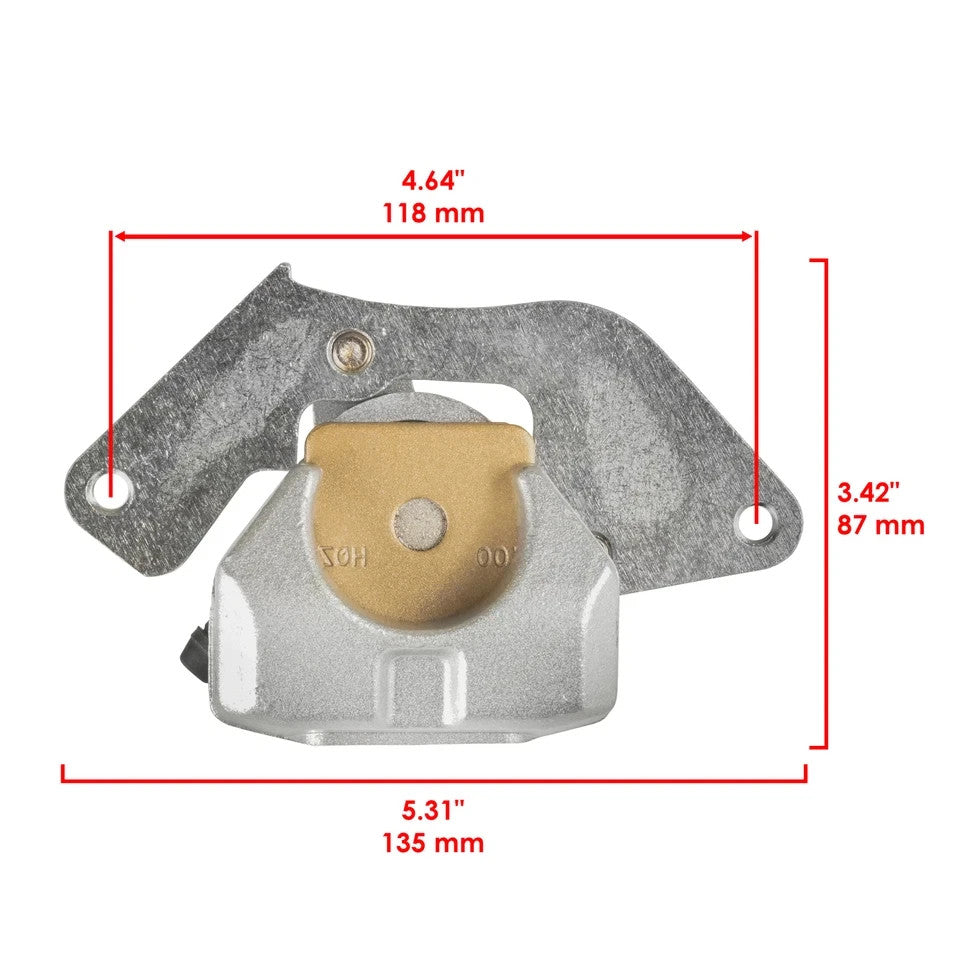 For Honda TRX420FE 1 Rancher 420 4X4 2007-2024 Front Left Brake Caliper W/ Pads