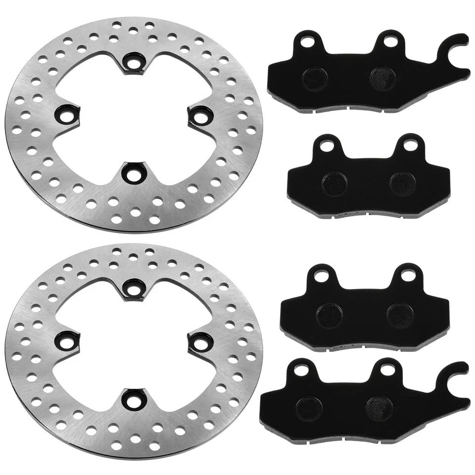 Front Left Right Brake Disc w/ Pads for Kawasaki Teryx 750 KRF750 4X4 2008-2013