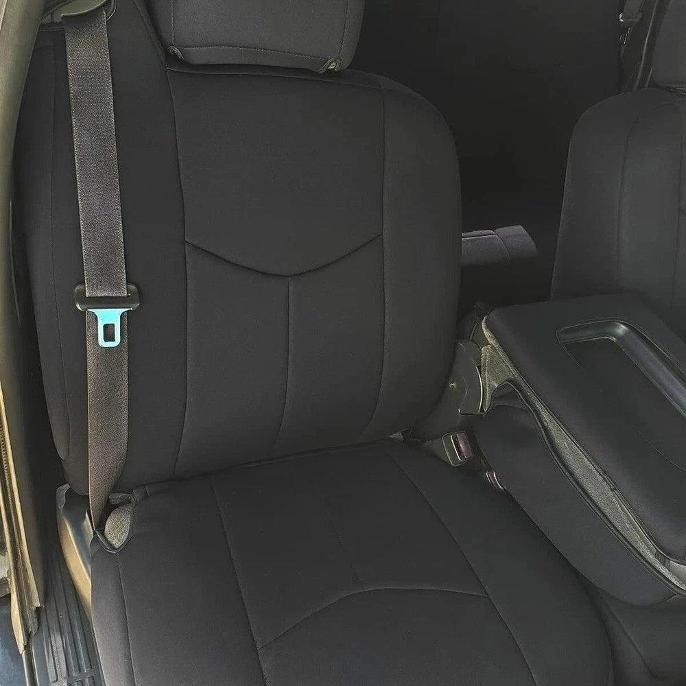 Full Set Seat Covers Black Cloth For Chevy Silverado 1500 Extended Cab 1999-2006