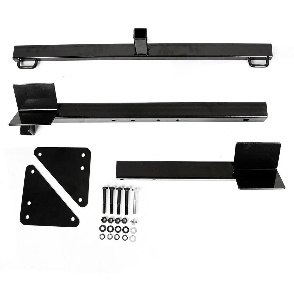 HECASA Motorcycle Trailer Carrier Tow Hitch Rack Motorcycle Carrier Black