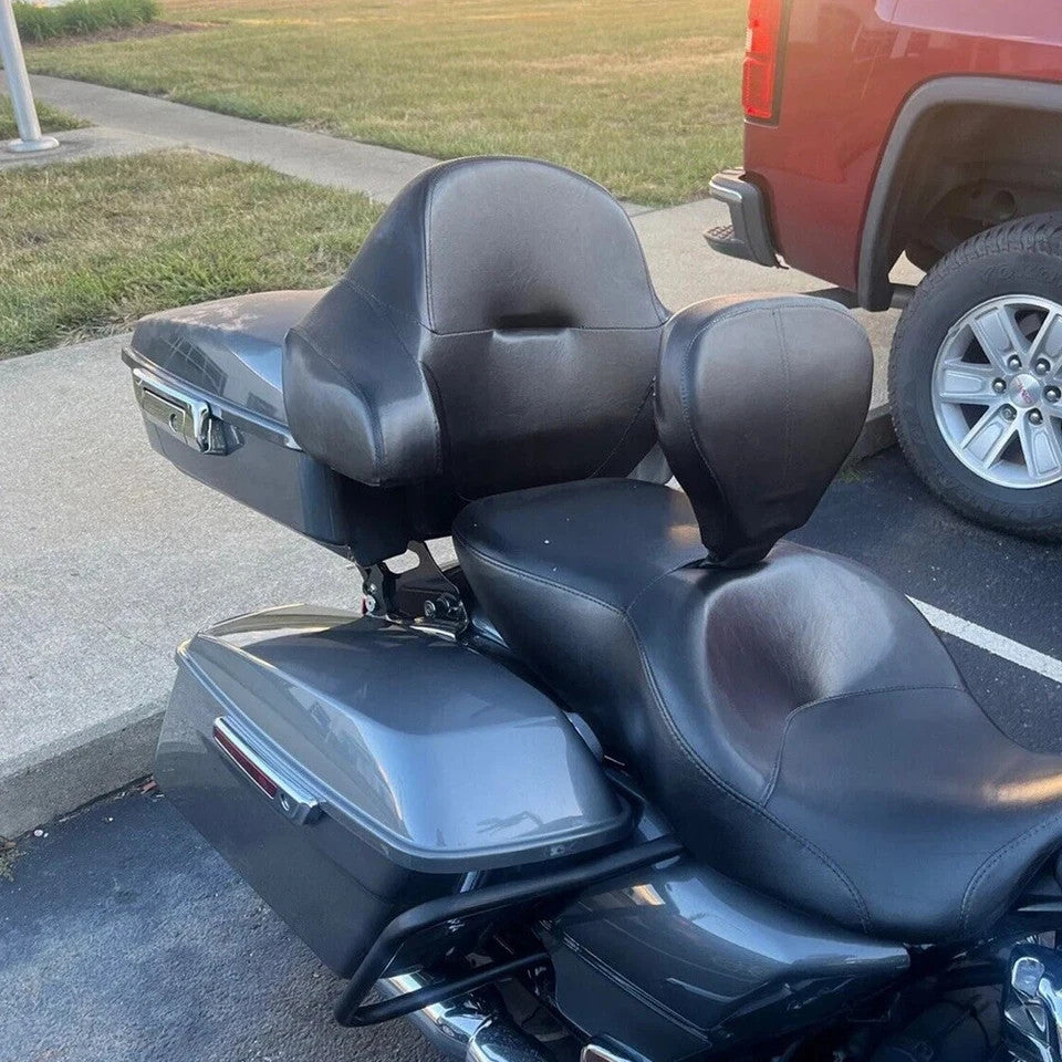 King Chopped Trunk Wrap-around Backrest Pad For Harley Touring Road Glide 2014+