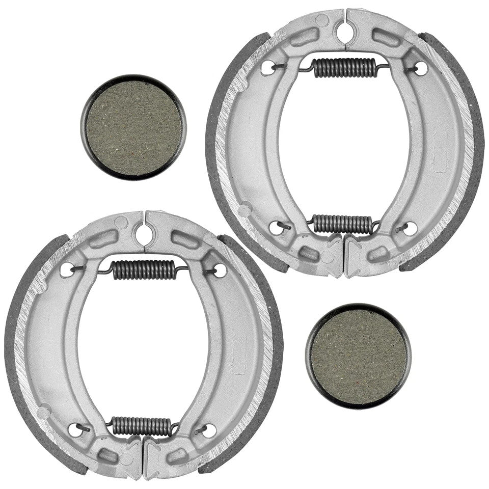 Front Shoes & Rear Brake Pads for Yamaha Moto-4 225 YFM225 1986 1987 1988