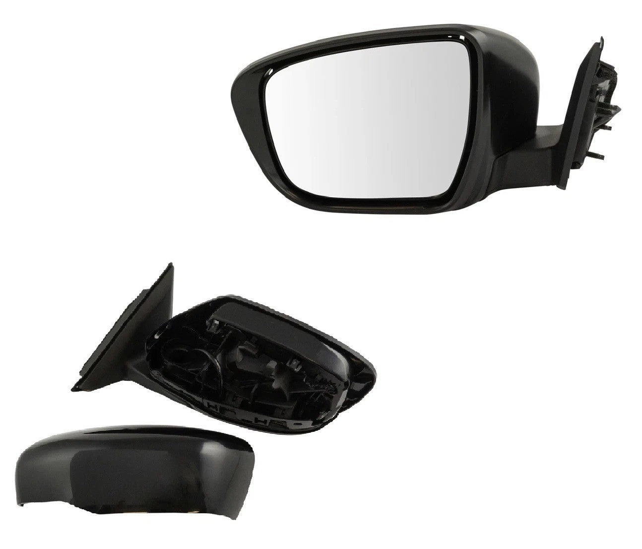 Mirror Power Smooth Black Driver Side Left LH for Nissan Rogue New
