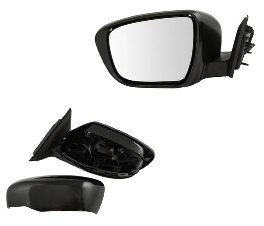 Mirror Power Smooth Black Driver Side Left LH for Nissan Rogue New