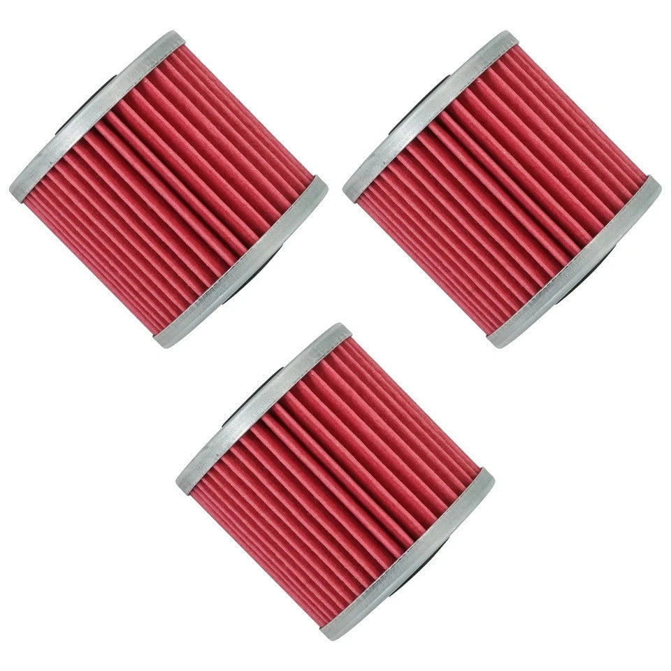 3 Pack Oil Filter for Kawasaki KLR650 KLR-650 KLR 650 1987-2018 16099-004