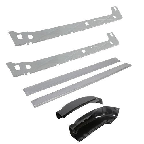 For 99-07 Chevy Silverado 4DR EXT Cab Inner & Outer Rocker Panels w/ Cab Corners