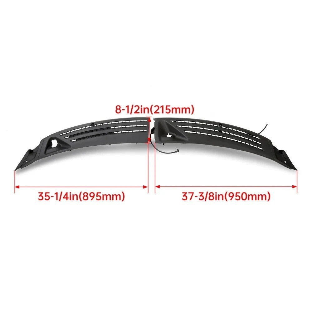 For 06-08 LINCOLN MARK LT Outer Windshield Window Wiper Cowl Cover Panels Pair