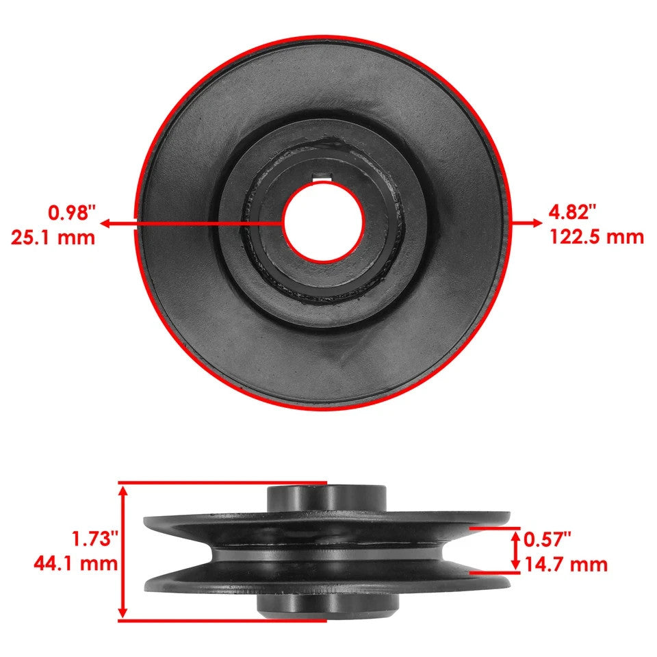 AM123935 Drive Flat Idler Pulley For John Deere GT225 GT235E GT235 GT245 GT255
