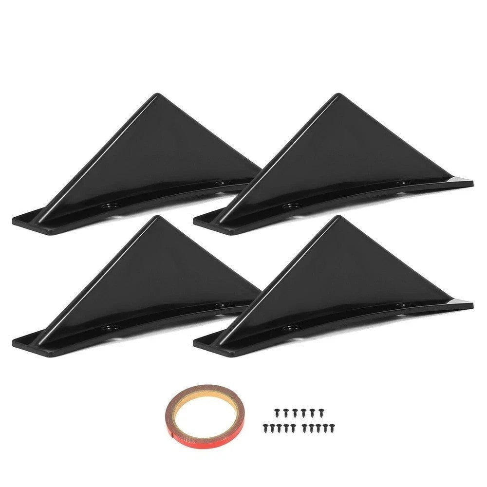 For Chevrolet Chevy Camaro Rear Diffuser Shark Fins Bumper Lip Splitter Glossy