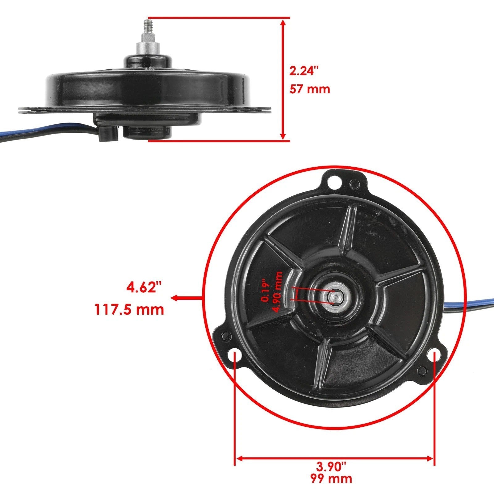 Radiator Cooling Fan Motor for Honda SXS700M4 SXS700M4D Pioneer 700-4 2014-2025