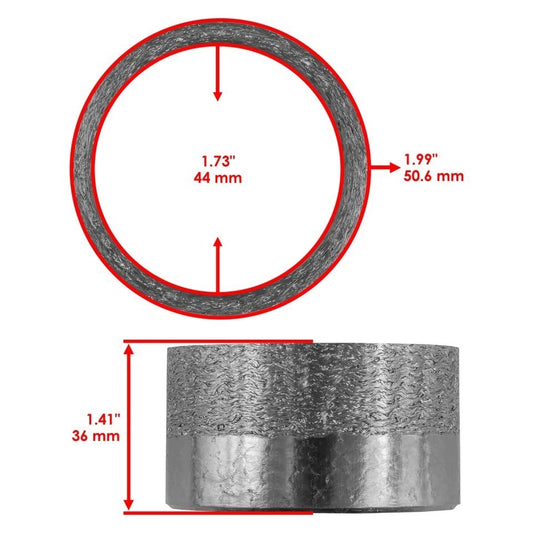 Exhaust Pipe Muffler Gasket for Yamaha R1 YZF-R1 2004-2014