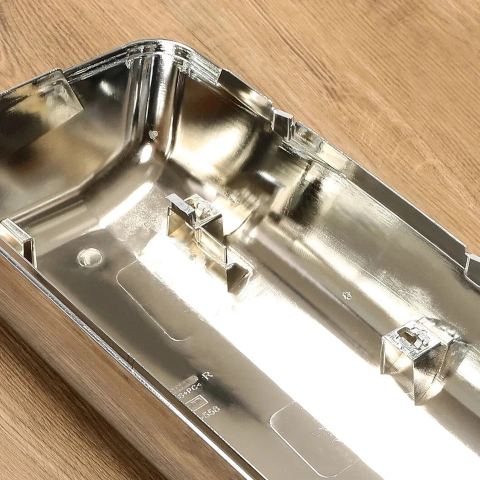 For Peterbilt 567 587 Door Mirror Cover Caps Pair Right and Left Side Chrome
