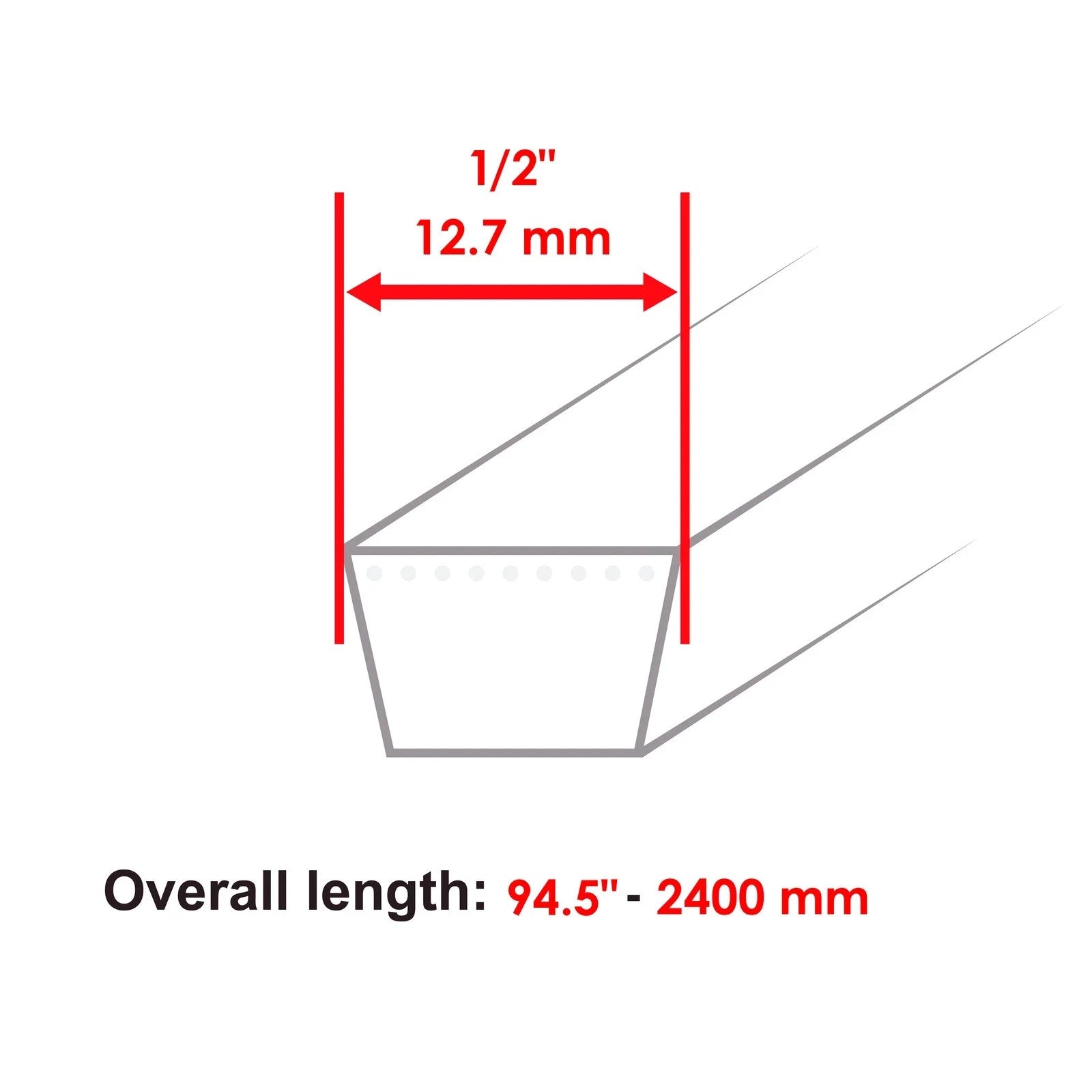 1732955 1732955SM Deck Belt For Simplicity / Snapper 38" 40" 42" 1694885 1696022
