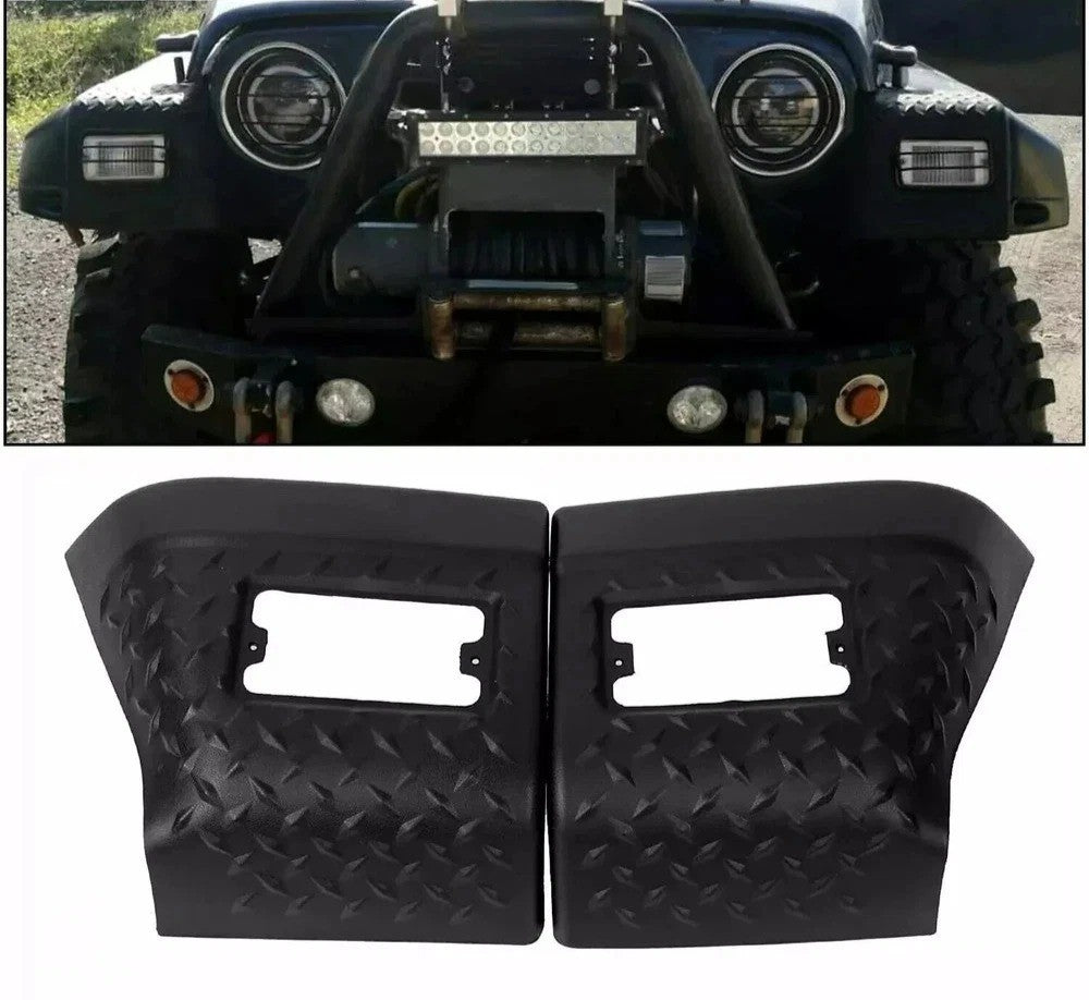 Pair Rugged Ridge Front Fender Body Armor Guards For Wrangler TJ 97-06 11650.20