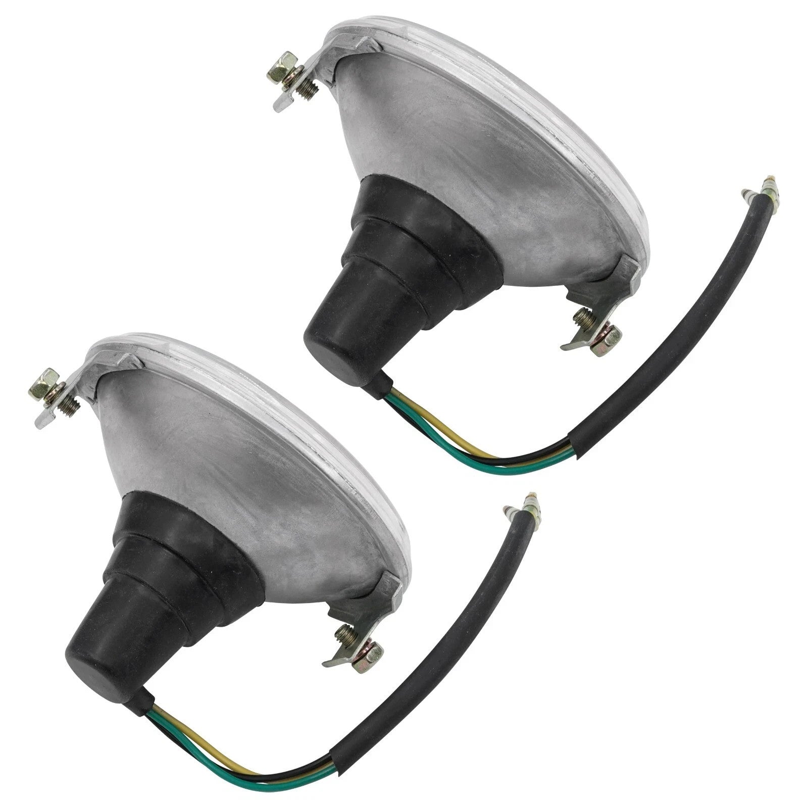 Caltric Headlights & Halogen Bulbs For Yamaha Banshee 350 YFZ350 1989-1995