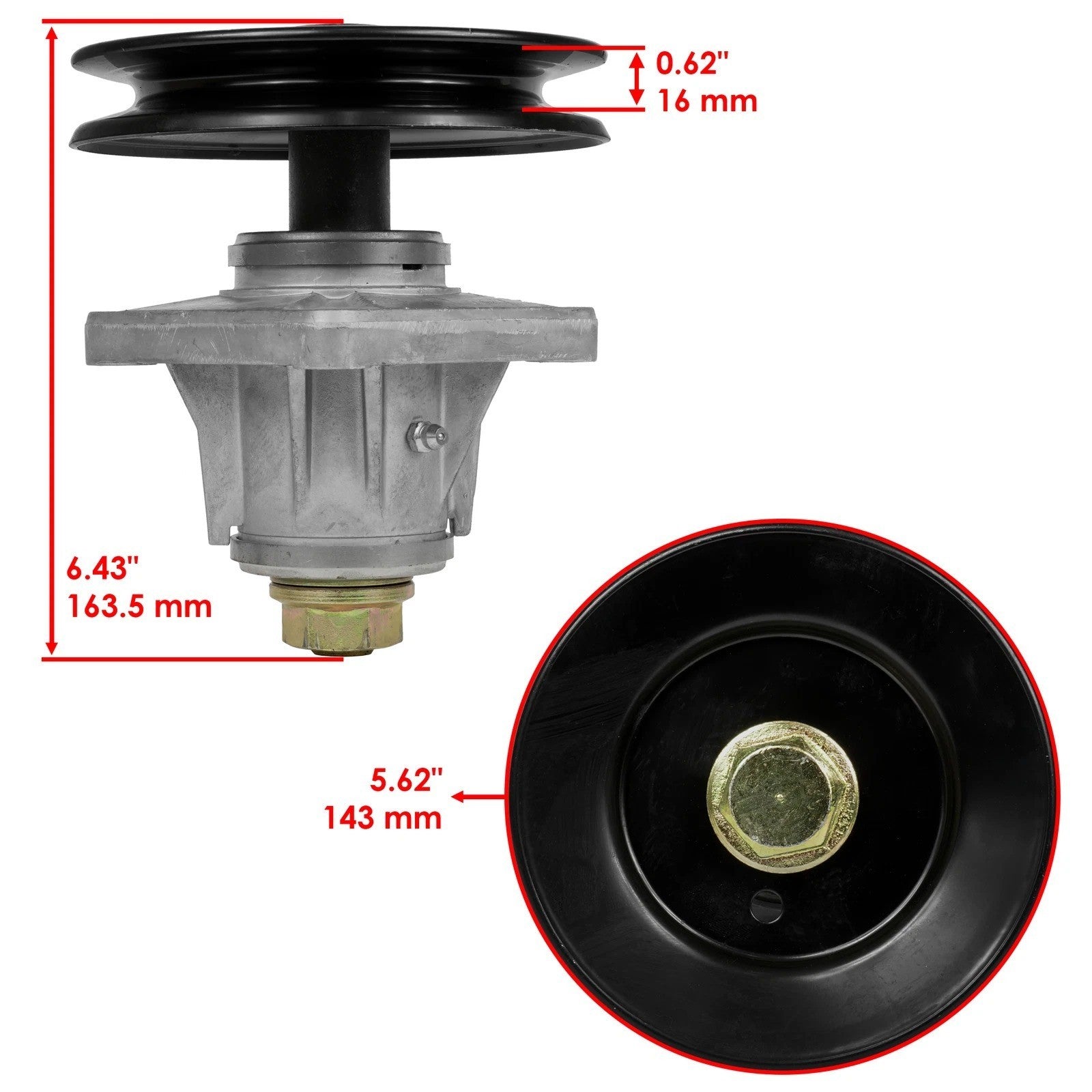 Spindles w/ Blades Pulley Belt Kit for Cub Cadet LT1045 LT1046 LT1022 46" Deck