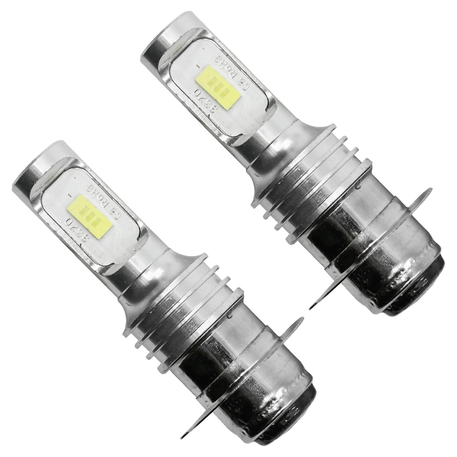 LED Headlight Bulbs For Yamaha Wolverine 350 YFM350FX YFM350X 4x4 2x4 1995-2009
