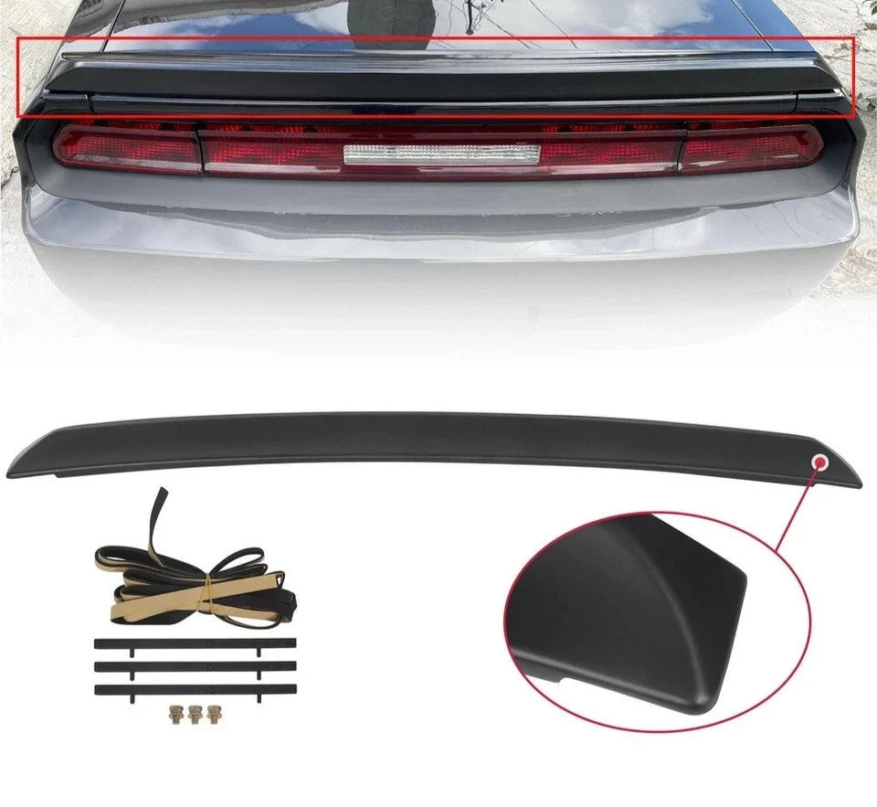 For Dodge Challenger 2008-23 2017 SRT Style Matte Black Rear Trunk Spoiler Lid