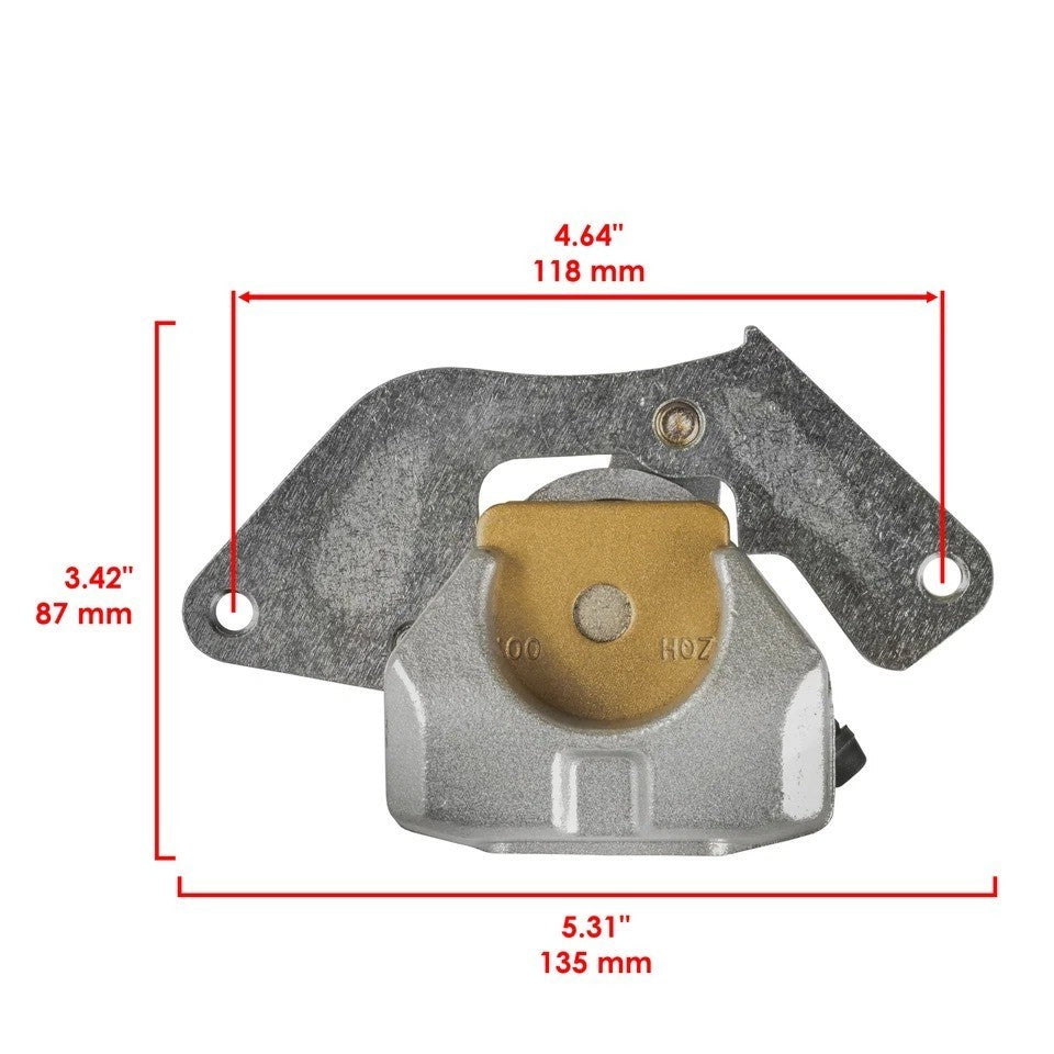 Front Right Brake Caliper W/ Pad For Honda TRX420FM Rancher 420 4X4 2007-2026