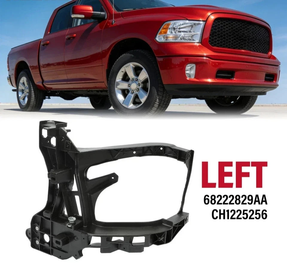 HECASA LH Driver Side Radiator Support Headlight Bracket For Ram 1500 2500 13-24