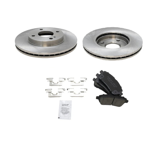Front Brake Pad & Rotor Kit Ceramic For 2011-2019 Ford Fiesta