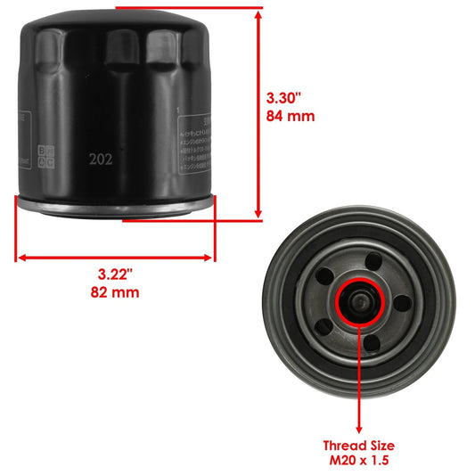 Oil Filter for Honda VF1100 VF1100S Sabre VF1100C V65 Magna VT1100C 1982-1988