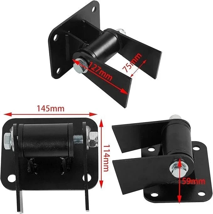 HECASA Universal LS Engine Motor Mounts Conversion Swap For LS1 LS2 LS3 LS6 LS7