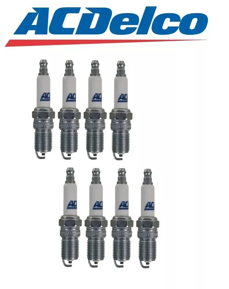 Set Of 8 Spark Plugs AcDelco For Chevy Camaro Impala Pontiac Firebird 5.7L V8