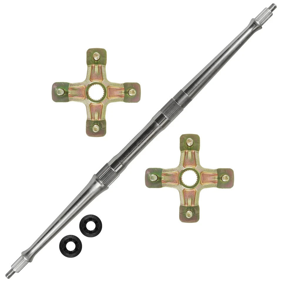 Rear Axle Shaft with Wheel Hub Nuts for Yamaha Warrior 350 YFM350X 1987-2004