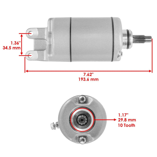 Starter W/ Relay Solenoid For Honda Fourtrax 300 TRX300 TRX300FW 2X4 4X4 1988-00