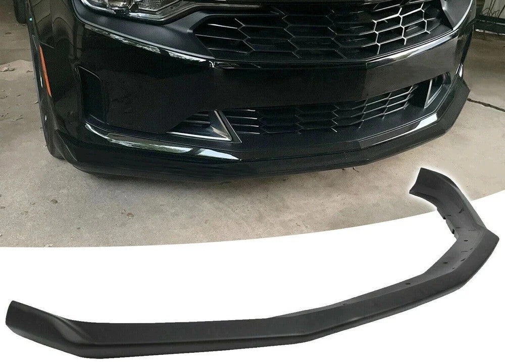 HECASA Front Bumper Spoiler Lip For 16-24 Chevy Camaro SS V8  Tinted Matte Black