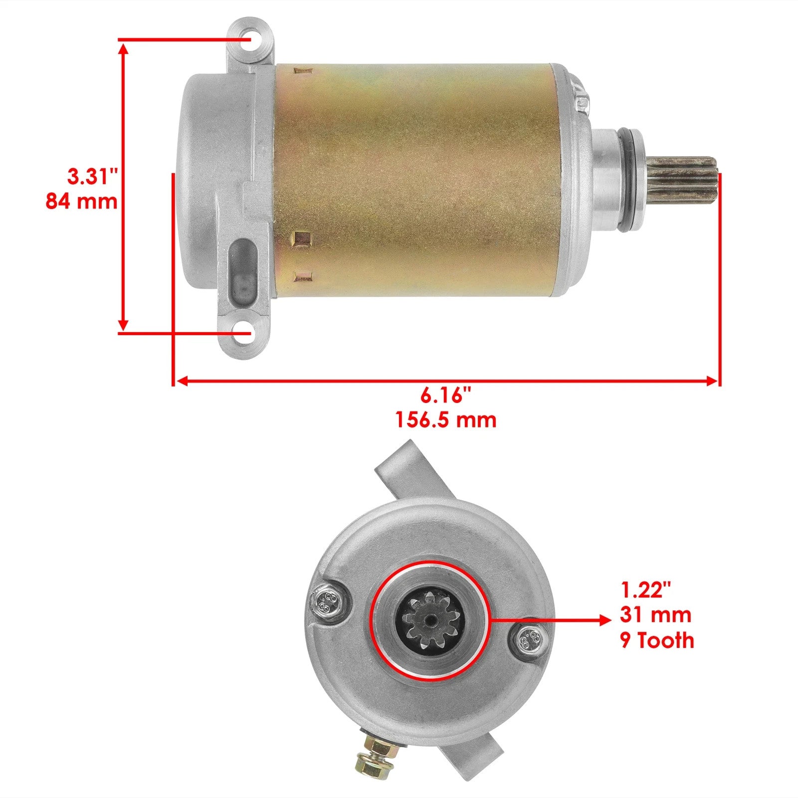 Starter & Relay Solenoid for Yamaha Big Bear 400 YFM400 2000-2012 Atv New