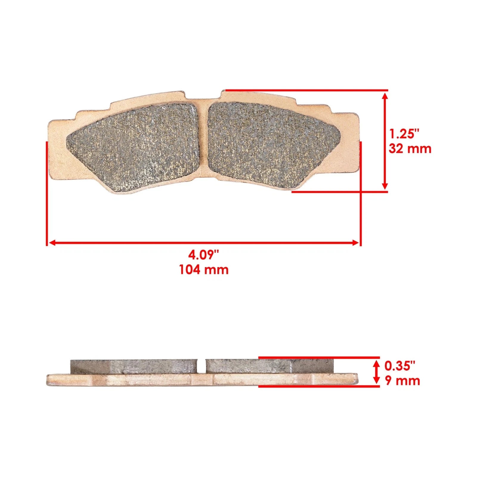 K7811-44112 Sintered Front Right & Left Brake Pads For Kubota Sidekick RTV-XG850