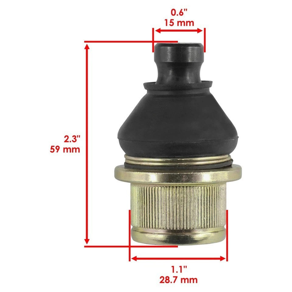 4 Ball Joints Upper Lower Set for Arctic Cat 500 4X4 1998 1999 2000 / 0405-483