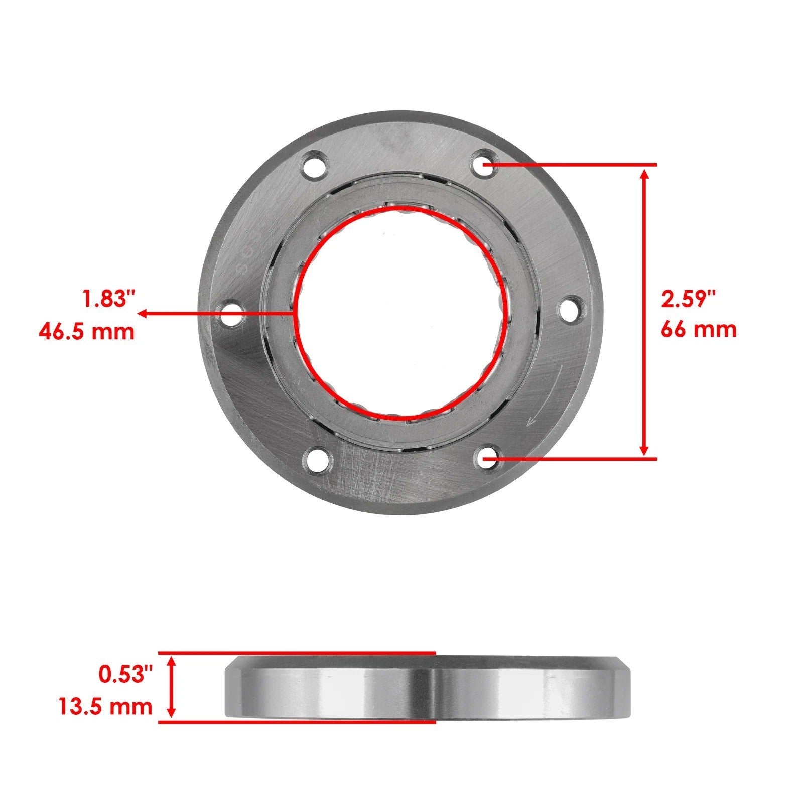 Starter Clutch One Way Bearing Sprag for Honda TRX250TM Recon 250 2X4 2004-2025