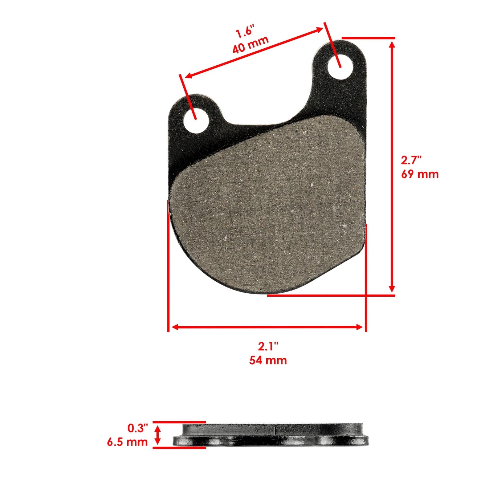 Brake Pads for Harley Davidson Xlh 1000 Sportster 1979 1980 1981 Front Rear Pads