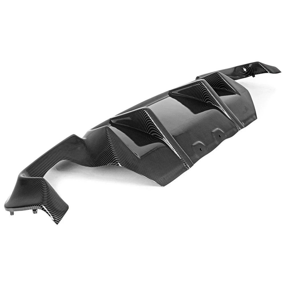 HECASA DTM Style Rear Diffuser Quad Tips Carbon Fiber Style Fit 12-16 BMW F10 M5