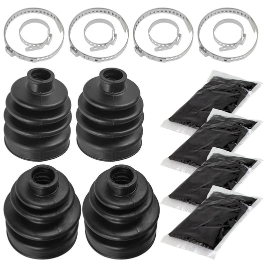 2 Front Axle Inner Outer CV Boot Kit for Yamaha Wolverine 450 YFM450Fx 4X4 06-10