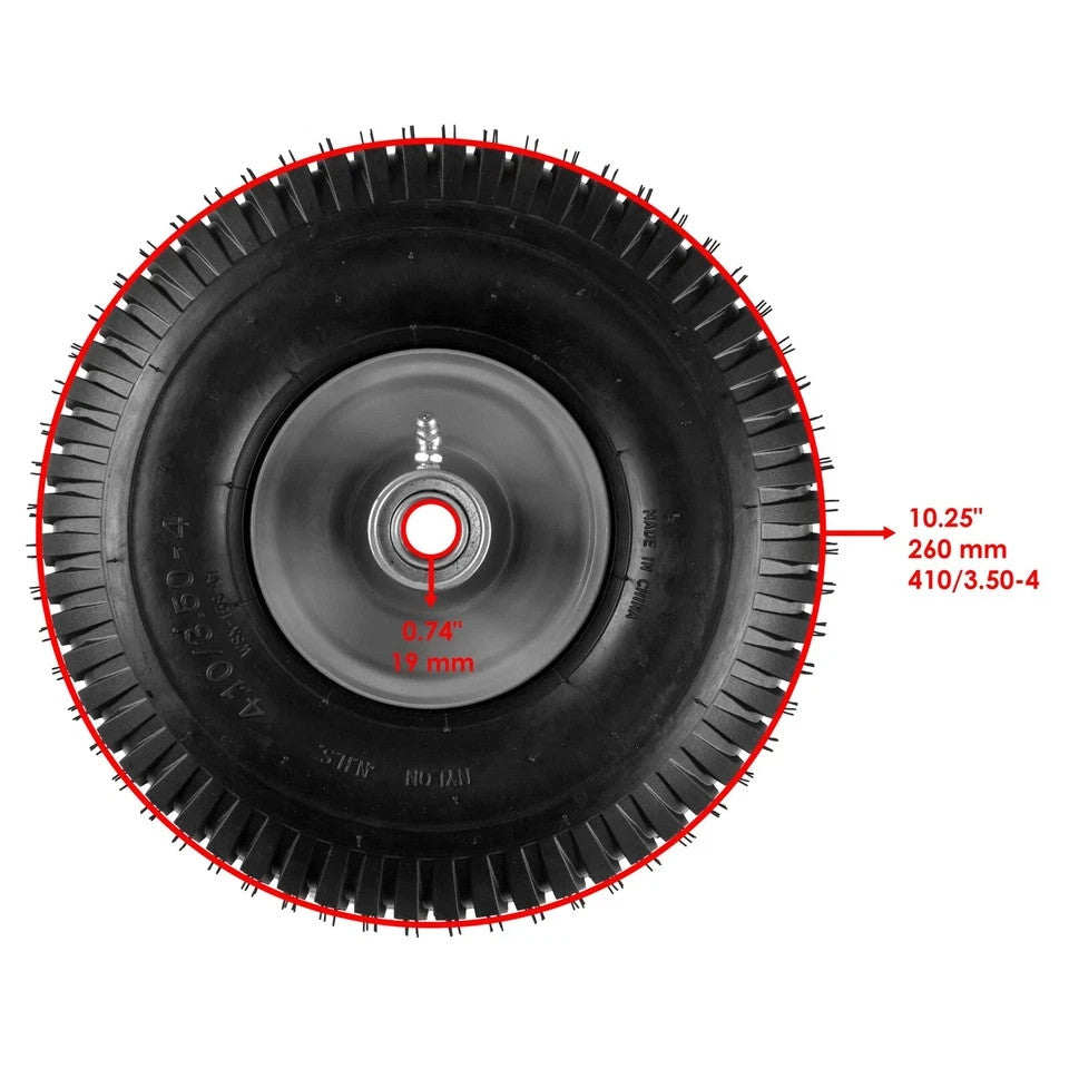 Front Wheel Rim & Tire for Snapper Rear Engine Riding Mower 4.10/3.50 - 4