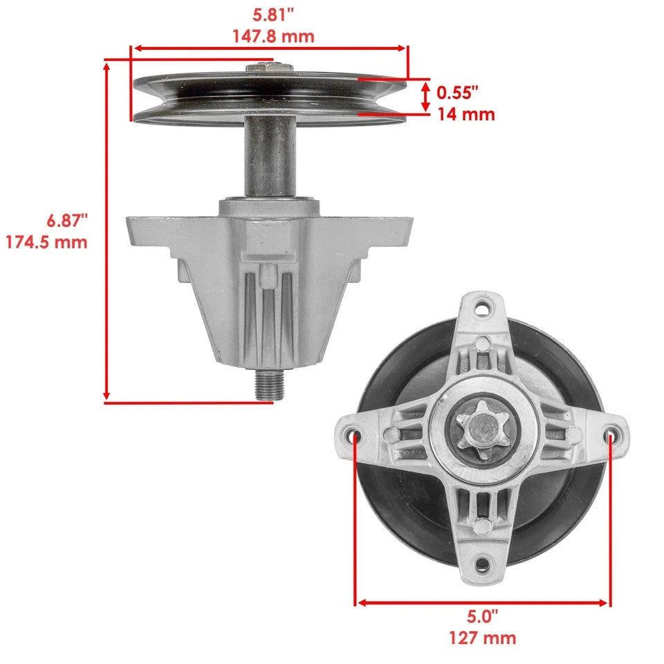 Spindle Assembly For Troy-Bilt 13A277BS066 13A877BS066 13A877BS266 Pony 42"