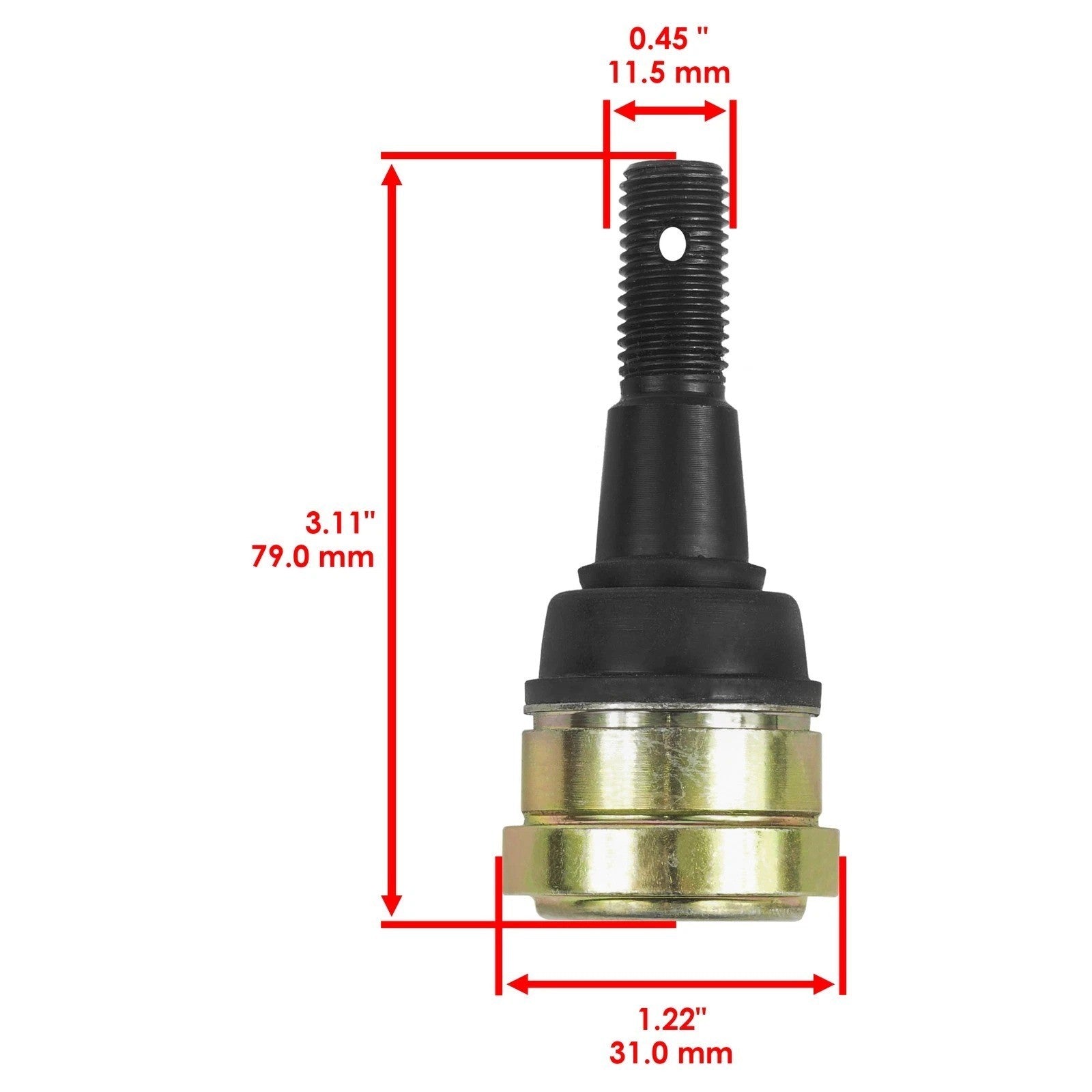 4 Front Lower Upper Ball Joint fits Polaris Ranger 1000 / Crew 1000 2019 2020