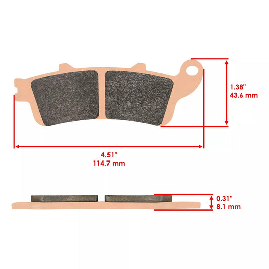 Brake Pads for Honda GL1800 Gl 1800 GL1800A Abs Goldwing Front Rear 2001-2017