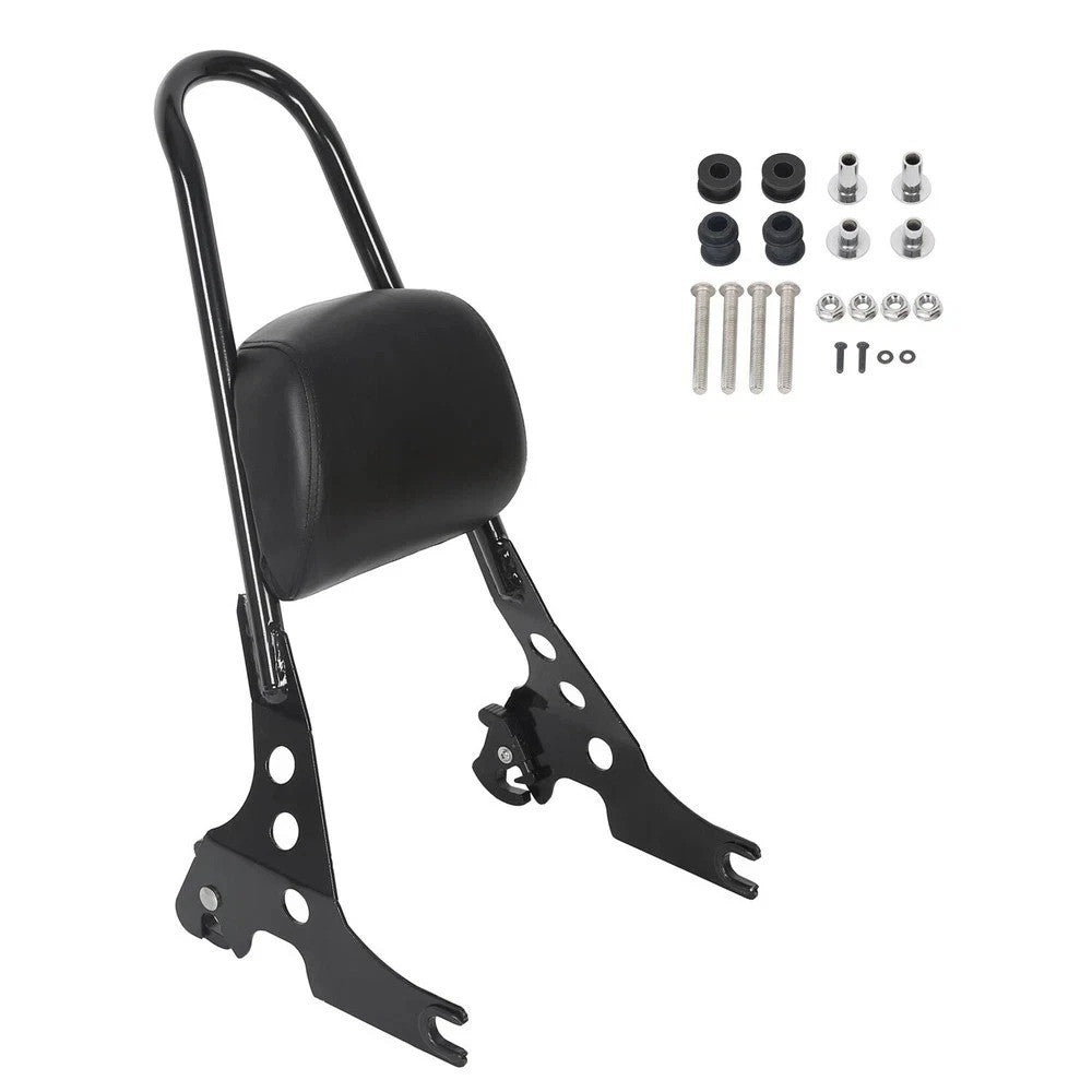 Black Detachable Sissy Bar Backrest For Harley Sportster 883 1200 XL 2004-2022