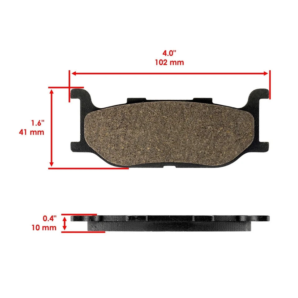 Front and Rear Brake Pads for Yamaha XJ600 XJ600S Diversion Seca II 1992-1998