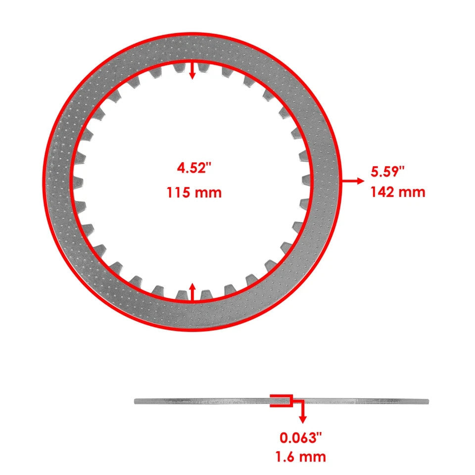 Clutch Friction Steel Plates Gasket Kit for Yamaha R1 YZFR1  YZF-R1  2009 - 2014