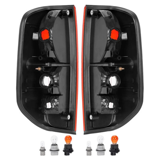 2 PCS Tail Lights Lamps Red Lens For Nissan Frontier 05-21 Suzuki Equator 09-12